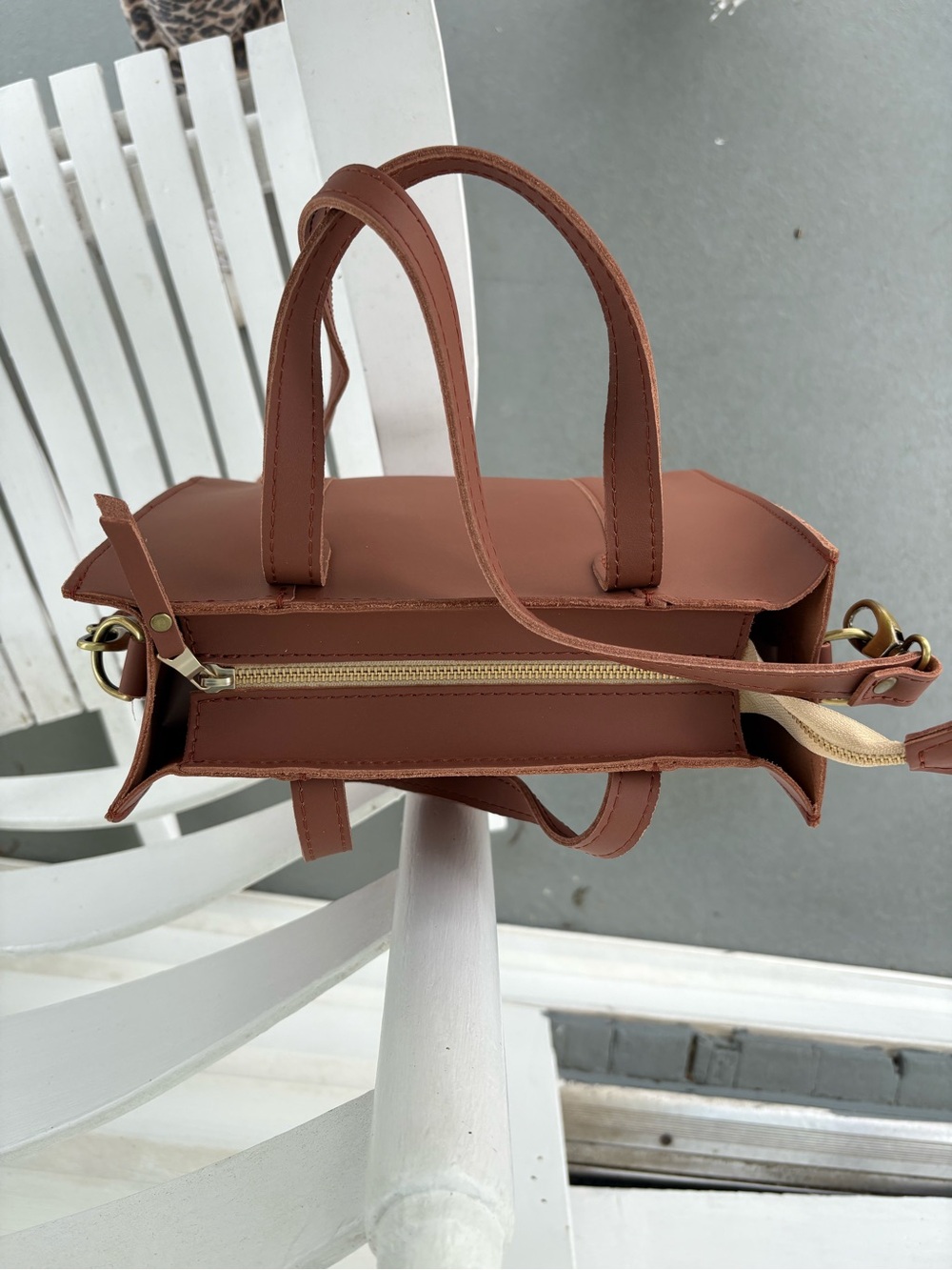 Portland Leather Lola Tote in Sun-kissed - Picture 4 of 5
